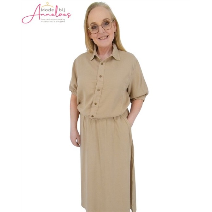 Enjoy Midi Rok tencel 938050 Zand